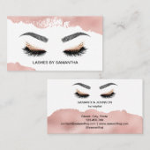 Makeup artist Wink Eye Beauty Salon Lash Extension Visitenkarte (Vorne/Hinten)