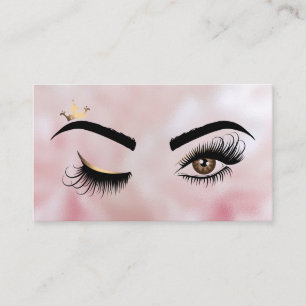 Makeup artist Wink Eye Beauty Salon Lash Extension Visitenkarte