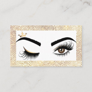 Makeup artist Wink Eye Beauty Salon Lash Extension Visitenkarte