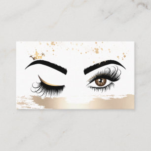 Makeup artist Wink Eye Beauty Salon Lash Extension Visitenkarte