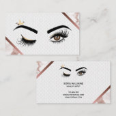 Makeup artist Wink Eye Beauty Salon Lash Extension Visitenkarte (Vorne/Hinten)