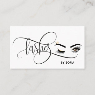 Makeup artist Wink Eye Beauty Salon Lash Extension Visitenkarte