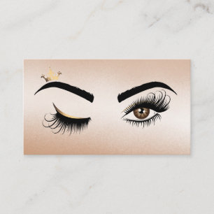 Makeup artist Wink Eye Beauty Salon Lash Extension Visitenkarte