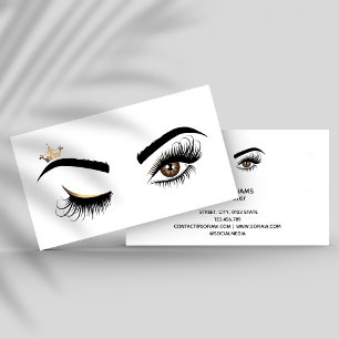 Makeup artist Wink Eye Beauty Salon Lash Extension Visitenkarte