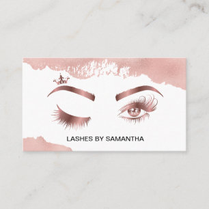 Makeup artist Wink Eye Beauty Salon Lash Extension Visitenkarte
