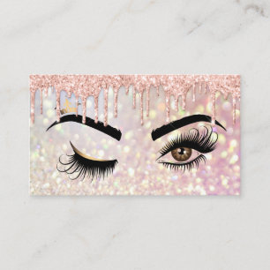 Makeup artist Wink Eye Beauty Salon Lash Extension Visitenkarte