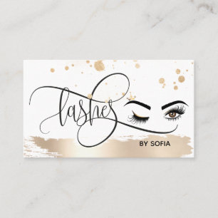 Makeup artist Wink Eye Beauty Salon Lash Extension Visitenkarte