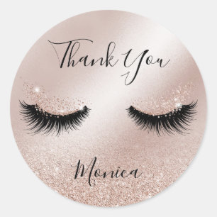 Makeup artist Wink Eye Brown Eye Beauty Salon Lash Runder Aufkleber