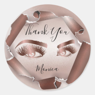 Makeup artist wink Eye Brown Eye Beauty Salon Lash Runder Aufkleber