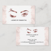 Makeup artist Wink Eye Gold Confetti Lashes Visitenkarte (Vorne/Hinten)