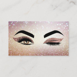Makeup artist Wink Eye Lashes Rose Gold Visitenkarte