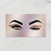 Makeup artist Wink Eye Lashes Rose Gold Visitenkarte (Vorderseite)