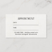 Makeup Artist Wink Eye Lashes Terminkarte (Rückseite)