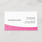 Makeup artistische Visitenkarte mit Glitzer-Effekt (Rückseite)