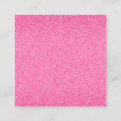 Makeup artistische Visitenkarte mit Glitzer-Effekt (Rückseite)