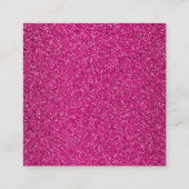 Makeup artistische Visitenkarte mit Glitzer-Effekt (Rückseite)