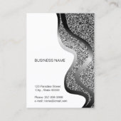 Makeup artistische Visitenkarte mit Glitzer-Effekt (Rückseite)