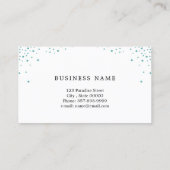 Makeup artistische Visitenkarte mit Glitzer-Effekt (Rückseite)