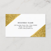 Makeup artistische Visitenkarte mit Glitzer-Effekt (Rückseite)