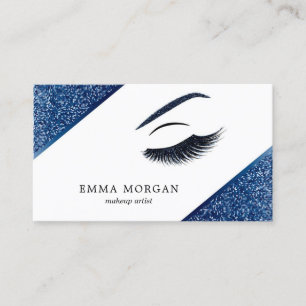 Makeup artistische Visitenkarte mit Glitzer-Effekt