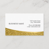 Makeup artistische Visitenkarte mit Glitzer-Effekt (Rückseite)