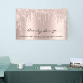 Makeup ArtistLashesLashesSalonRose Tropfen Banner (Messeveranstaltung)