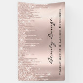 Makeup ArtistLashesLashesSalonRose Tropfen Banner (Vertikal)