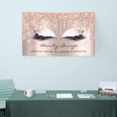 Makeup ArtistLashesSalonRose Gold Banner (Messeveranstaltung)