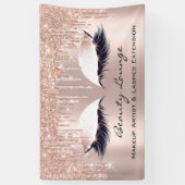 Makeup ArtistLashesSalonRose Gold Banner (Vertikal)