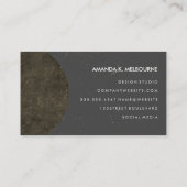Makeup Artistry Monogram Hoch entwickelt Visitenkarte (Rückseite)
