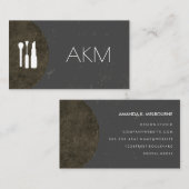 Makeup Artistry Monogram Hoch entwickelt Visitenkarte (Vorne/Hinten)