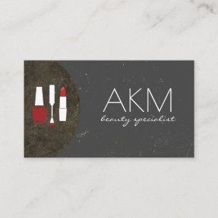 Makeup Artistry Monogram Hoch entwickelt Visitenkarte