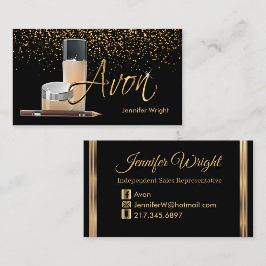 Makeup - Avon Visitenkarte (Vorne/Hinten)