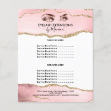 Makeup Beauty Lashes Salon Blush Pink Girly Modern