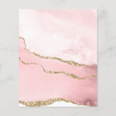 Makeup Beauty Lashes Salon Blush Pink Girly Modern Flyer (Hinten)