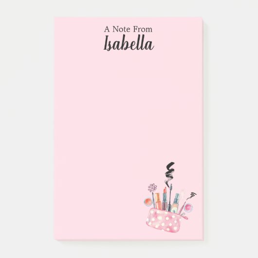 Makeup Beauty Notes Post-it Klebezettel (Vorderseite)