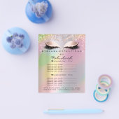 Makeup Beauty Price List Lash Holograph Tropfen Ro Flyer (Einzeln)