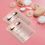 Makeup Beauty Salon Brown Glitzer Preisliste Lash1 Flyer<br><div class="desc">FlorenzK Luxus Schönheitssalon Sammlung</div>
