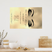 Makeup Beauty Salon Browns Schönheit Öffnungszeite Poster (Küche)