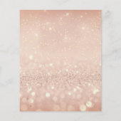 Makeup Beauty Salon Glitzer Flyer Pink Gold Glanz (Hinten)