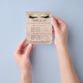 Makeup Beauty Salon Glitzer Flyer Rosa Goldröse (Gruppe)