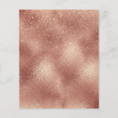 Makeup Beauty Salon Glitzer Flyer Rose Gold Skinny (Hinten)