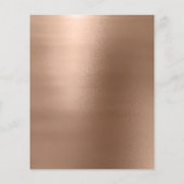 Makeup Beauty Salon Gold Glitzer Flyer Coffe Lux (Hinten)