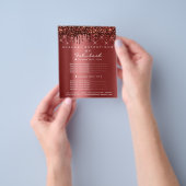 Makeup Beauty Salon Gold Glitzer Flyer Park Tropfe (Gruppe)