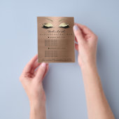 Makeup Beauty Salon Gold Glitzer Flyer Skinny Lux1 (Gruppe)