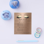 Makeup Beauty Salon Gold Glitzer Flyer Skinny Lux1 (Einzeln)