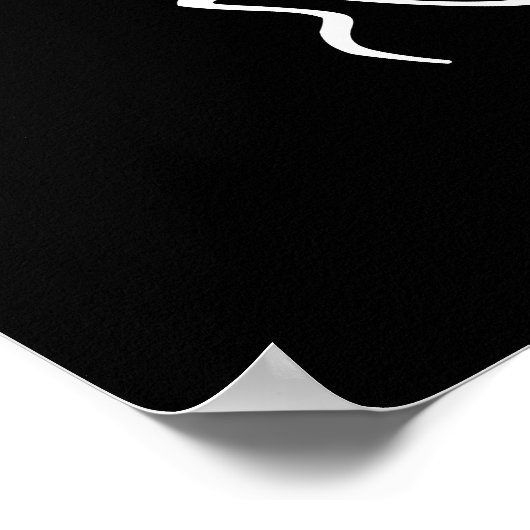 Makeup Beauty Salon Marmor Lash Name Copper Marmor Poster (Ecke)