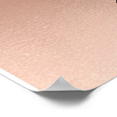 Makeup Beauty Salon Name Gold Glam Pink Augenbraue Poster (Ecke)