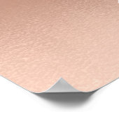 Makeup Beauty Salon Name Gold Pink Skinny Eyebrows Poster (Ecke)