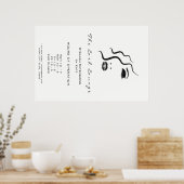 Makeup Beauty Salon Name Logo-Logo Glam Adress Ope Poster (Küche)